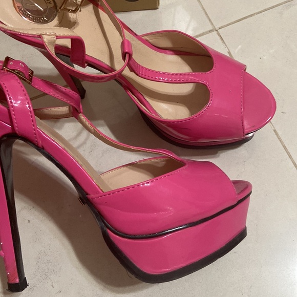 Pink Platform Heels - Picture 7 of 8